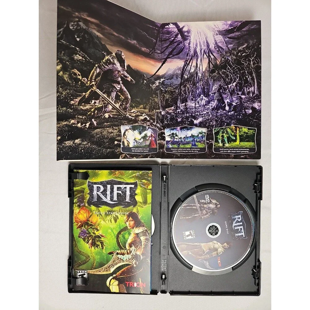 RIFT PC DVD-ROM Game Trion Worlds 2011 Windows Complete Box Used MMORPG